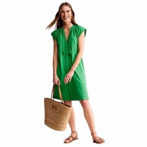 Boden green Dress with Tassel Detail